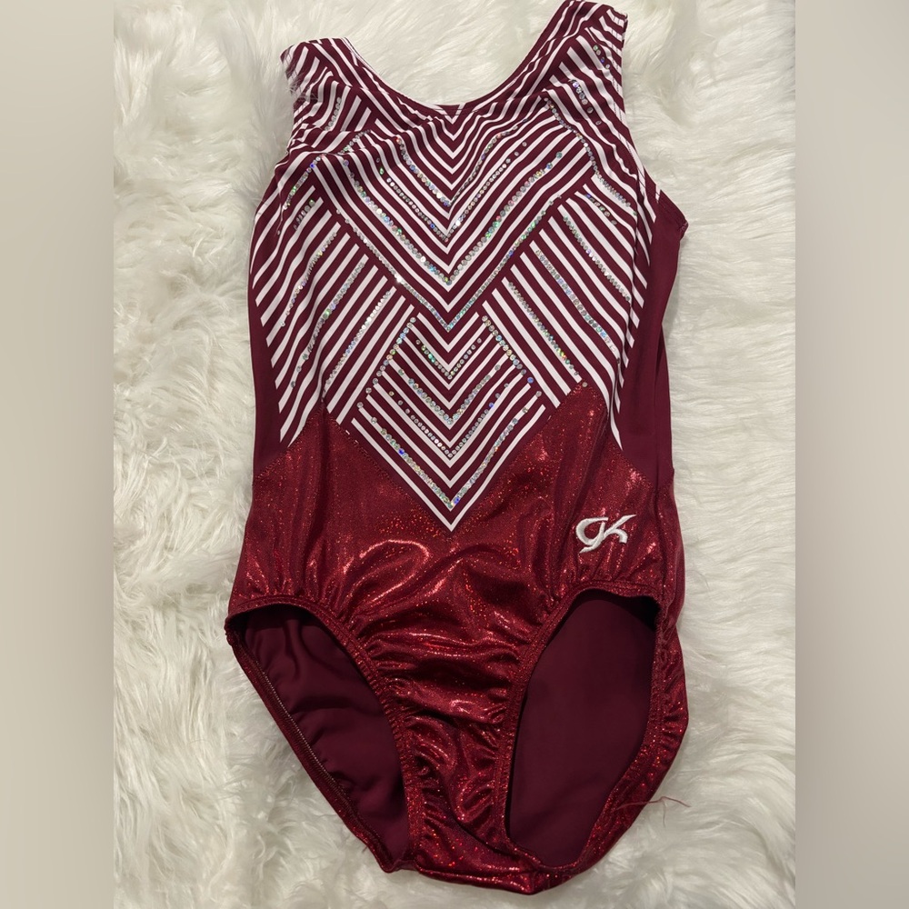 GK Red and White Leotard